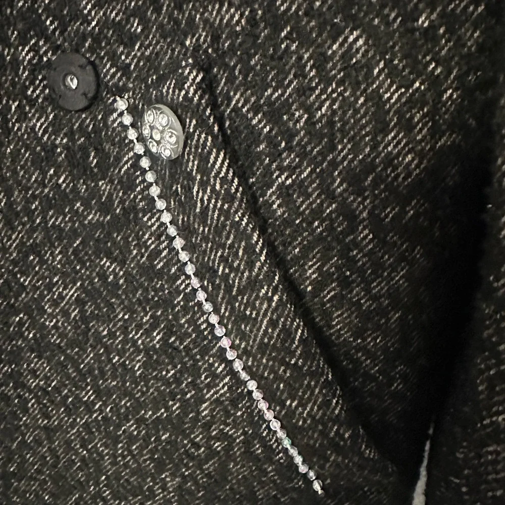 H&M Textured Black Trench Coat - Picture 6 of 12